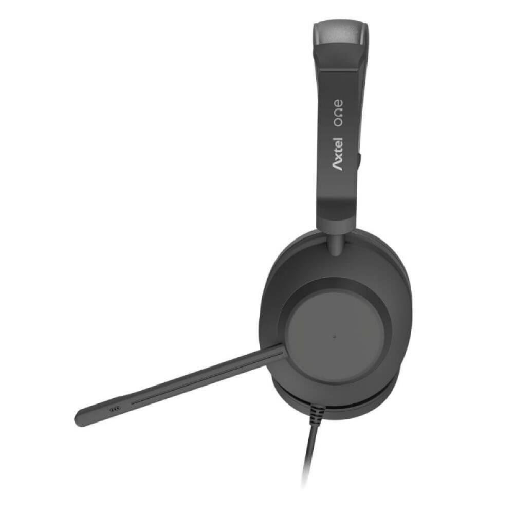 Axtel - AXH-ONEUCD auricular y casco Auriculares Alámbrico Diadema Oficina/Centro de llamadas USB tipo A Negro