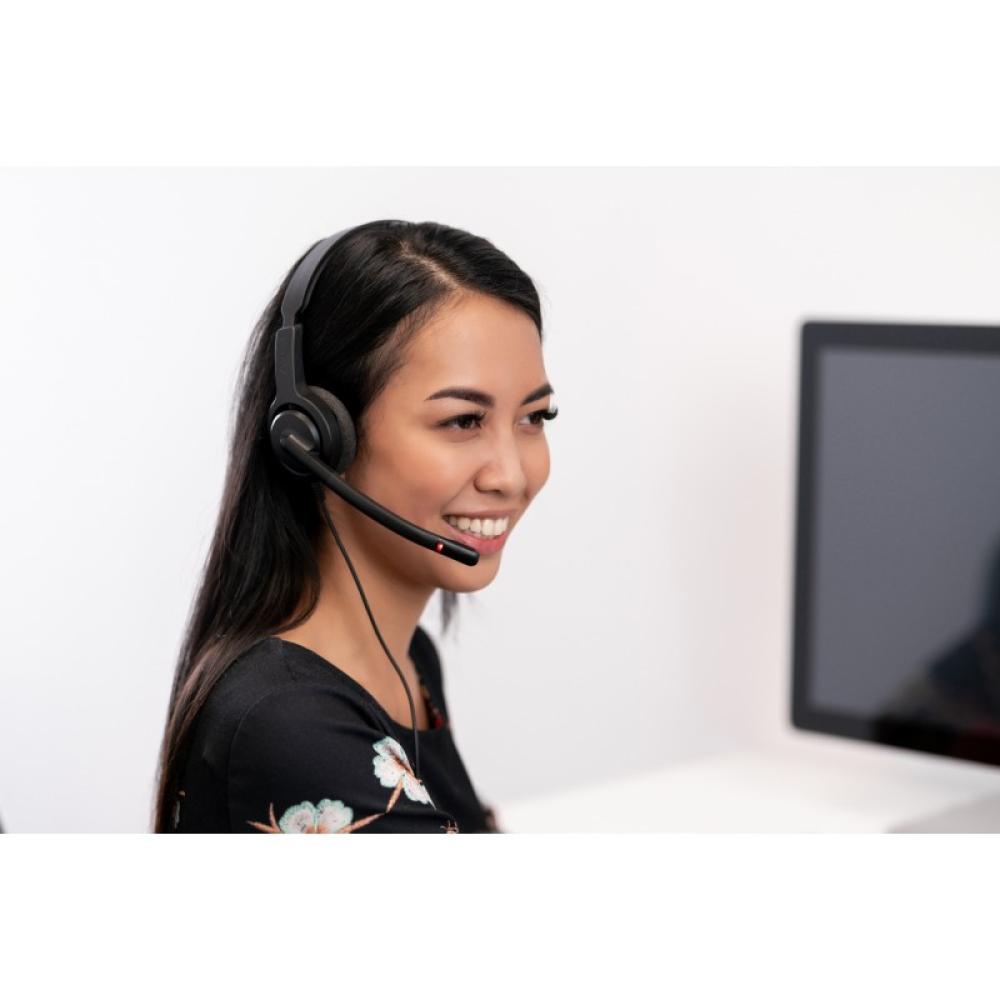 Axtel - VOICE UC28 stereo USB-A Auriculares Alámbrico Diadema Oficina/Centro de llamadas USB tipo A Negro