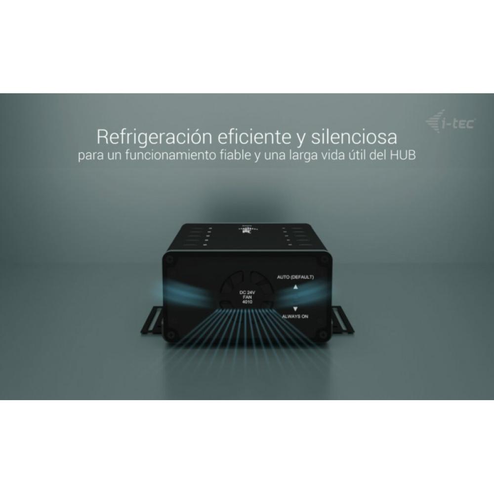 i-tec - USB-C/USB-A Metal Charging + data HUB, 15W per port, 10x USB-C