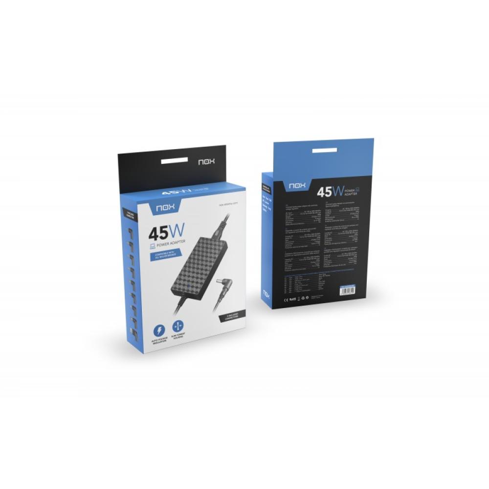 NOX - NXPWR45NB adaptador e inversor de corriente Interior 45 W Negro