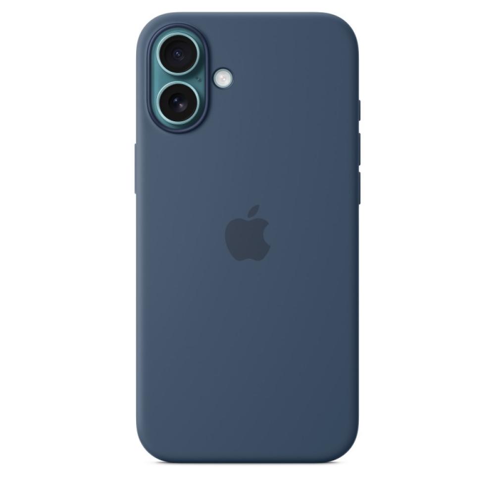 Apple - Funda de silicona con MagSafe para el iPhone 16 Plus - Azul denim