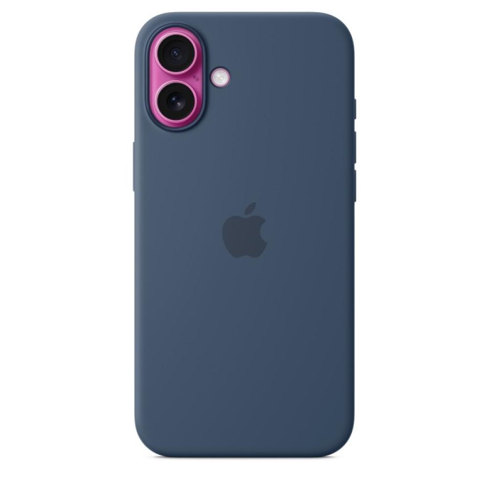 Apple - Funda de silicona con MagSafe para el iPhone 16 Plus - Azul denim