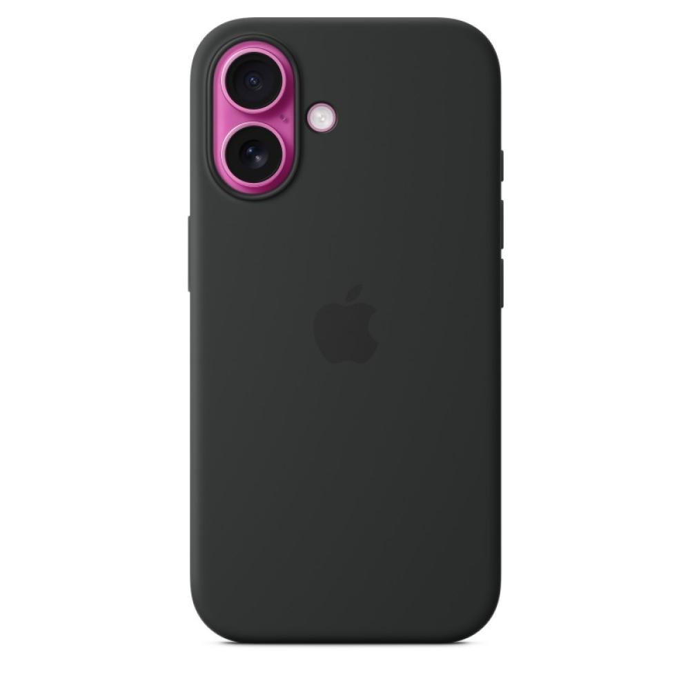 Apple - Funda de silicona con MagSafe para el iPhone 16 - Negro