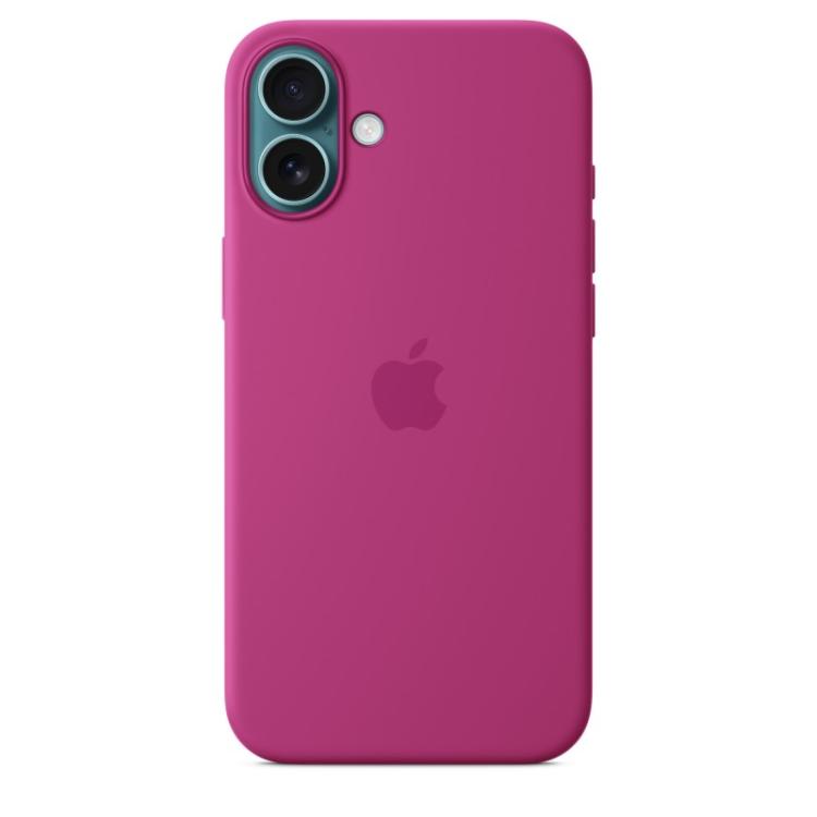 Apple - Funda de silicona con MagSafe para el iPhone 16 Plus - Fucsia