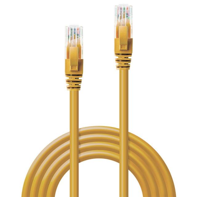 Lindy - 48061 cable de red Amarillo 0,5 m Cat6 U/UTP (UTP)