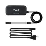 TooQ - TQLC-90BS02AT adaptador e inversor de corriente Interior 90 W Negro