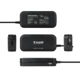 TooQ - TQLC-90BS02AT adaptador e inversor de corriente Interior 90 W Negro