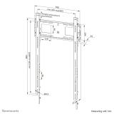 Neomounts - WL30-750BL18P Soporte de pared robusto 50-98" - fijo - bloqueable - instalación rápida - vertical - TÜV