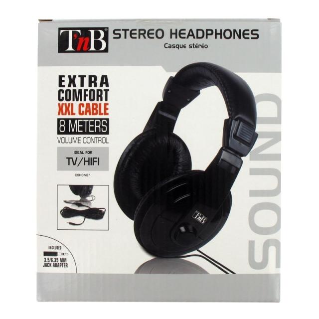 T''nB - CSHOME1 auricular y casco Auriculares Alámbrico Diadema Negro