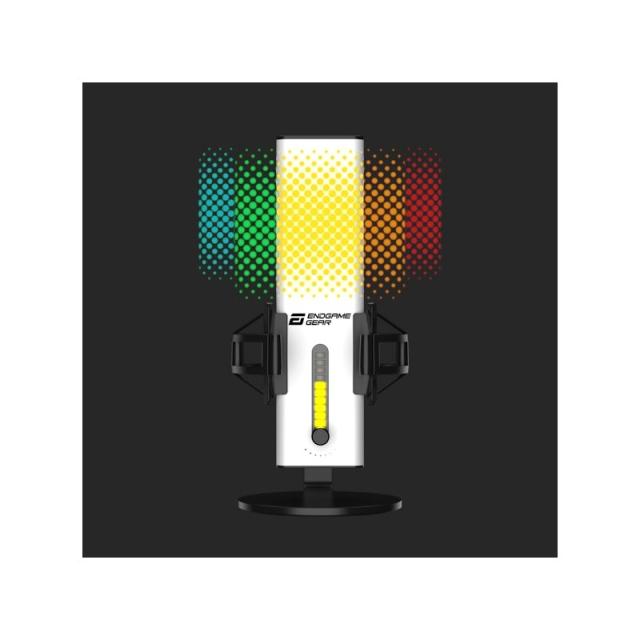 Endgame Gear - XSTRM Negro, Blanco Micrófono para PC