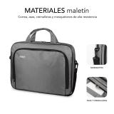 SUBBLIM - Maletín Ordenador Oxford Laptop Bag 13,3"-14" Grey