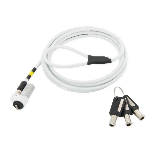 Mobilis - 001329 cable antirrobo Blanco 1,8 m