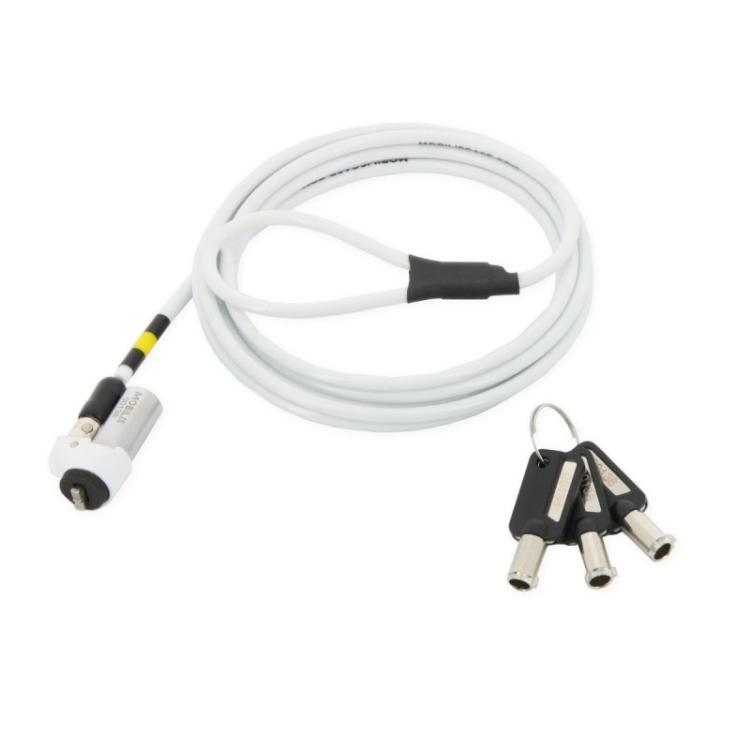 Mobilis - 001329 cable antirrobo Blanco 1,8 m