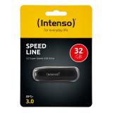 Intenso - Speed Line unidad flash USB 32 GB USB tipo A 3.2 Gen 1 (3.1 Gen 1) Negro
