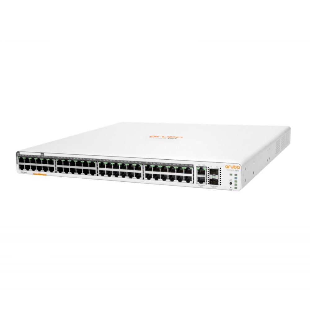 HPE - Aruba Networking Networking Instant On Switch 40p Gigabit CL4 8p Gigabit CL6 PoE 2p 10GBT 2p SFP+ 600W 1960