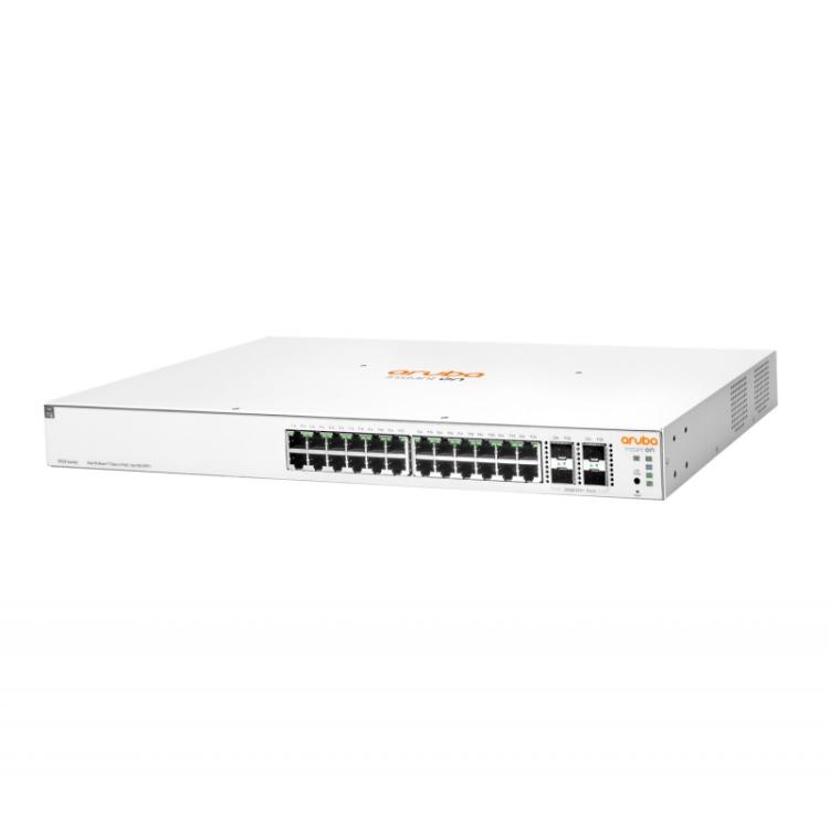 HPE - Aruba Networking Instant On 1930 24G Class4 PoE 4SFP/SFP+ 370W Gestionado L2+ Gigabit Ethernet (10/100/1000) Energía sobre