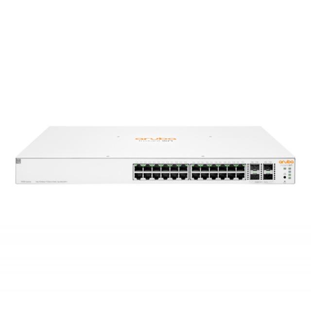 HPE - Aruba Networking Instant On 1930 24G Class4 PoE 4SFP/SFP+ 370W Gestionado L2+ Gigabit Ethernet (10/100/1000) Energía sobre