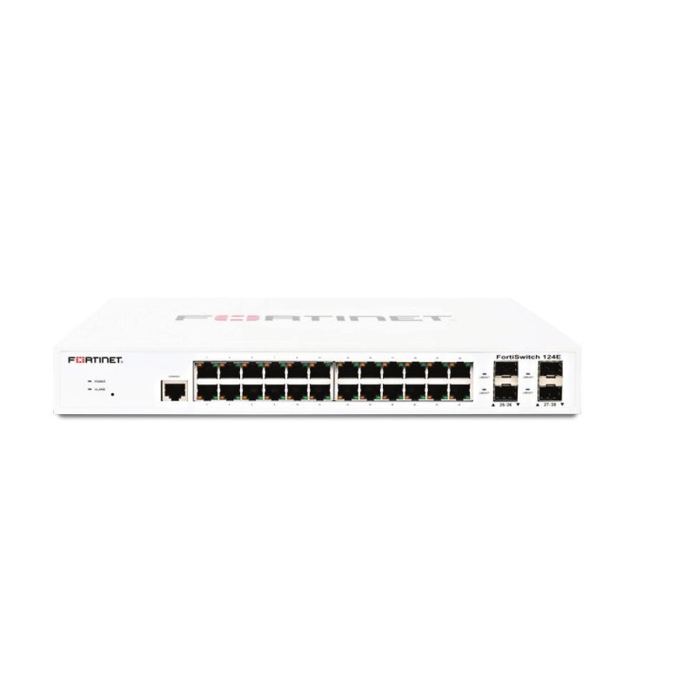 Fortinet - FortiSwitch 124E Gestionado L2 Gigabit Ethernet (10/100/1000) 1U Blanco