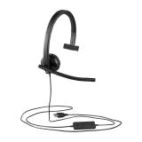 Logitech - 981-000571 auricular y casco Auriculares Alámbrico Diadema Oficina/Centro de llamadas USB tipo A Negro