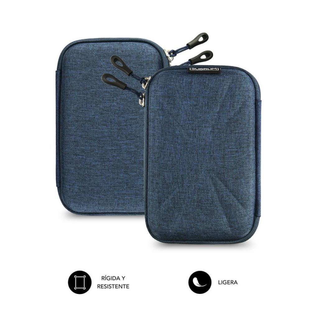 SUBBLIM - Funda Disco Duro HDD Business Case 2,5" Dark Blue