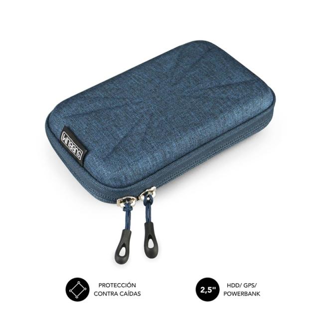 SUBBLIM - Funda Disco Duro HDD Business Case 2,5" Dark Blue