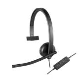 Logitech - 981-000571 auricular y casco Auriculares Alámbrico Diadema Oficina/Centro de llamadas USB tipo A Negro