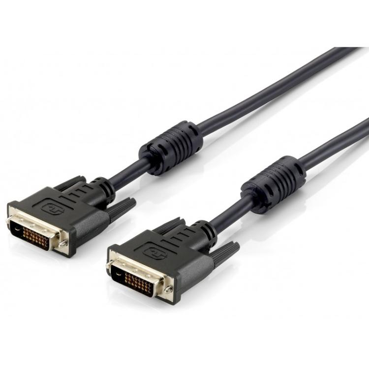Equip - 118932 cable DVI 1,8 m DVI-D Negro