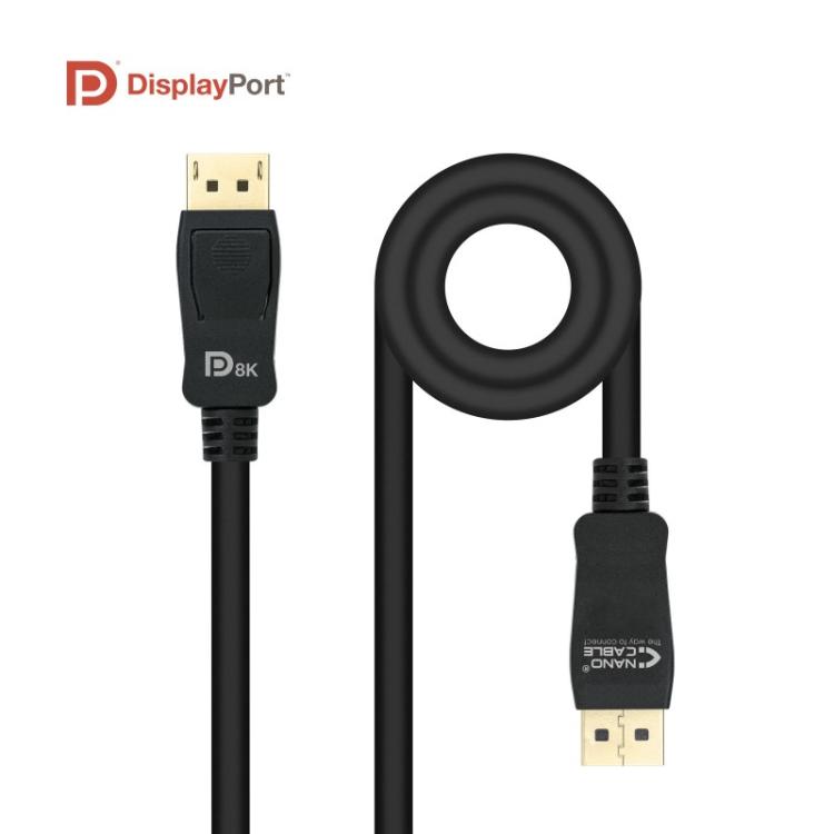 Nanocable - 10.15.2501 cable DisplayPort 1 m Negro