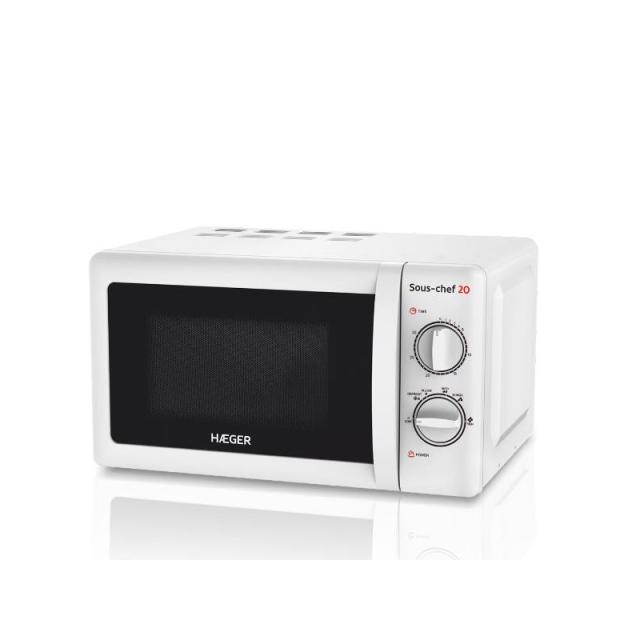 Haeger - MW-70W.006A microondas Negro Solo microondas Encimera 20 L 700 W