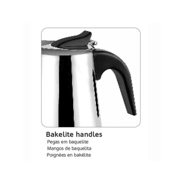 Haeger - CP-06S.001A cafetera manual Cafetera italiana Metálico