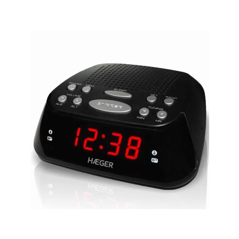 Haeger - RA-06B.005B despertador Reloj despertador digital Negro
