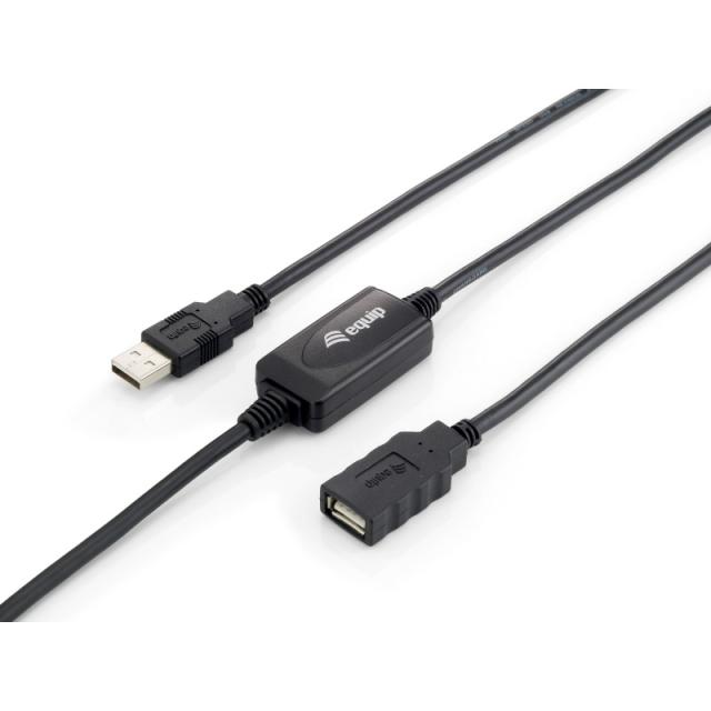 Equip - 133310 cable USB USB 2.0 10 m USB A Negro