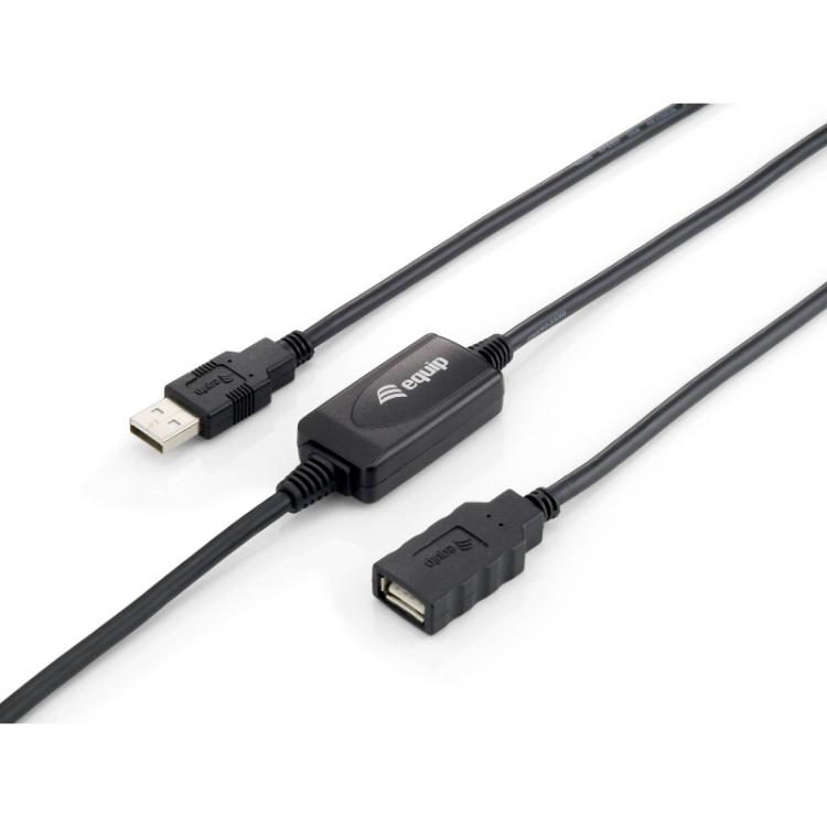 Equip - 133310 cable USB USB 2.0 10 m USB A Negro