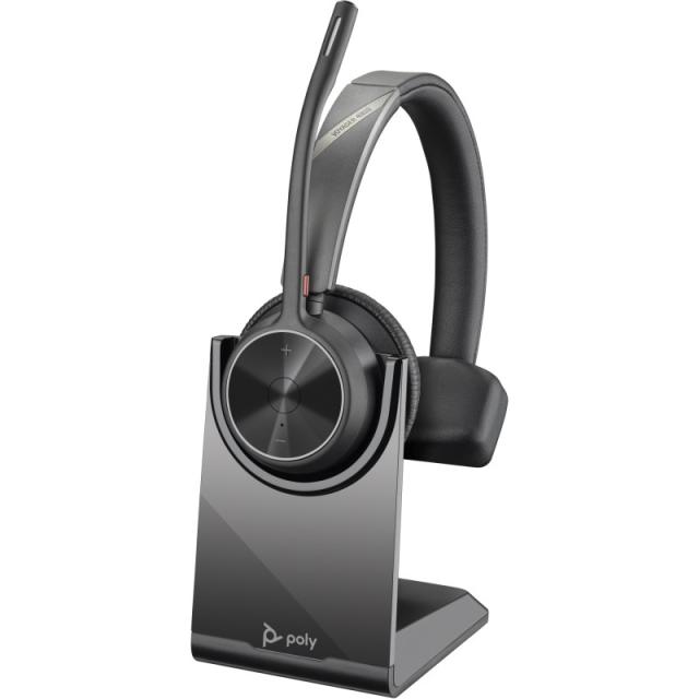 HP Poly - Auriculares Poly Voyager 4310 USB-C + llave BT700 + soporte de carga