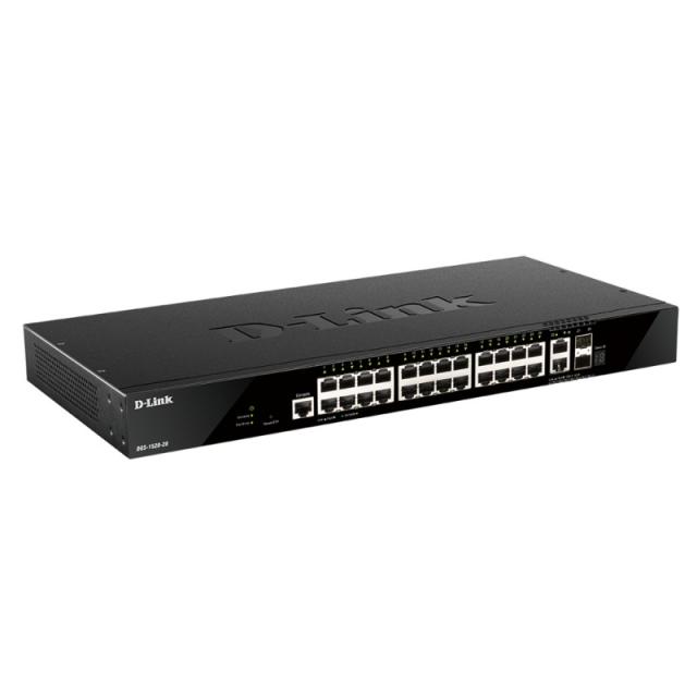 D-Link - DGS-1520-28 switch Gestionado L3 10G Ethernet (100/1000/10000) 1U Negro
