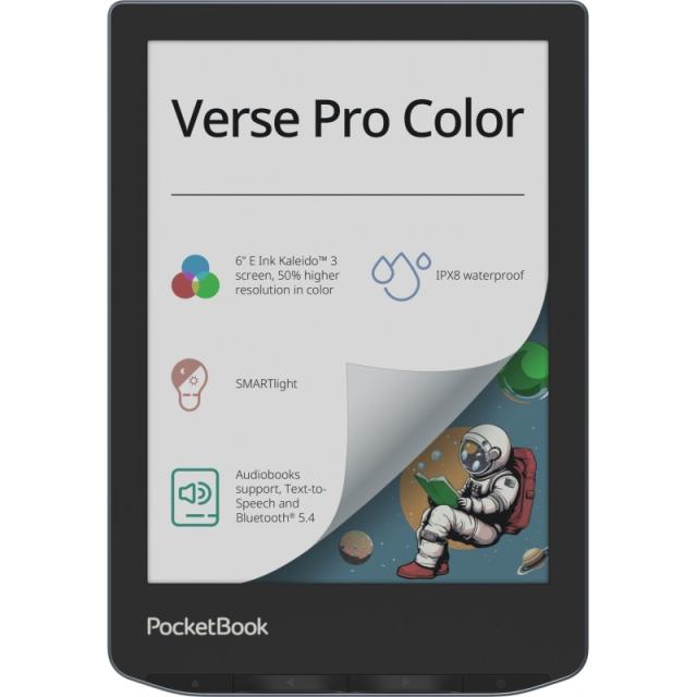 PocketBook - Verse Pro Color lectore de e-book Pantalla táctil 16 GB Wifi Negro, Azul