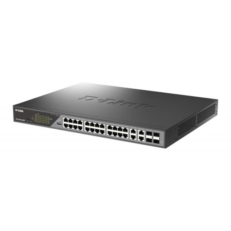 D-Link - DSS-200G-28MP switch Gestionado L2 Gigabit Ethernet (10/100/1000) Energía sobre Ethernet (PoE) 1U Gris