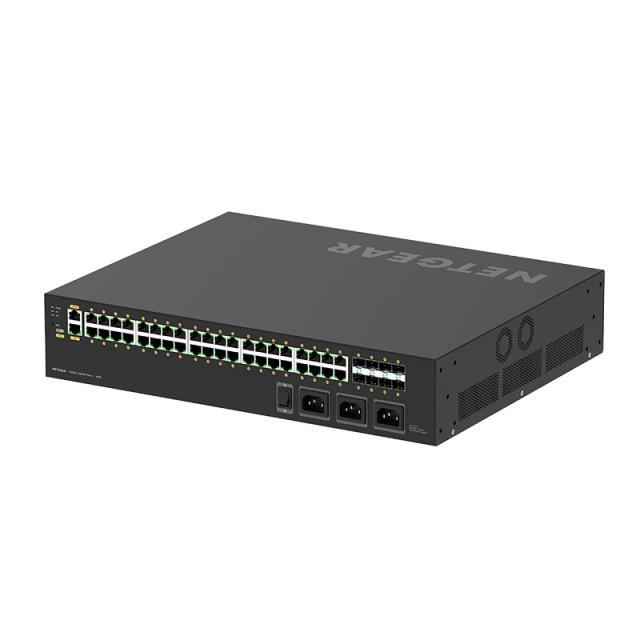 NETGEAR - M4250-40G8XF-PoE++ Gestionado L2/L3 Gigabit Ethernet (10/100/1000) Energía sobre Ethernet (PoE) 2U Negro