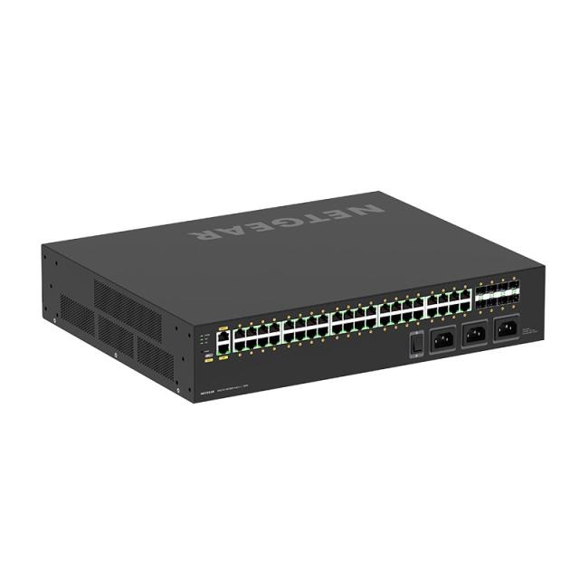 NETGEAR - M4250-40G8XF-PoE++ Gestionado L2/L3 Gigabit Ethernet (10/100/1000) Energía sobre Ethernet (PoE) 2U Negro