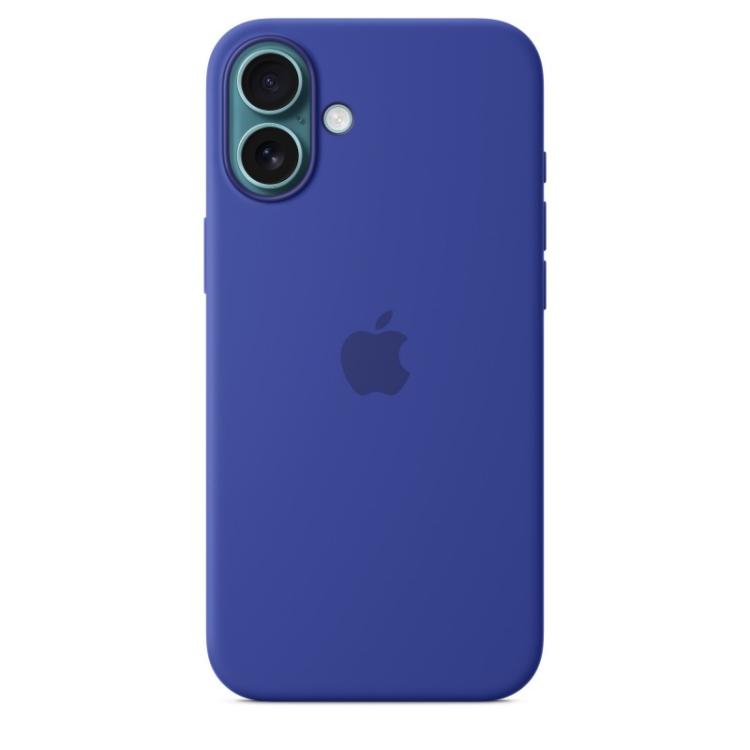Apple - Funda de silicona con MagSafe para el iPhone 16 Plus - Azul ultramar