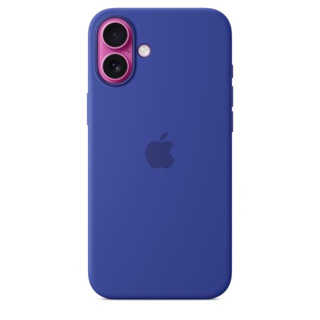Apple - Funda de silicona con MagSafe para el iPhone 16 Plus - Azul ultramar