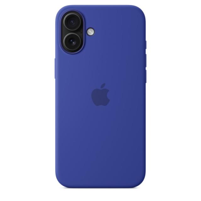 Apple - Funda de silicona con MagSafe para el iPhone 16 Plus - Azul ultramar