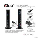 CLUB3D - USB A Display 4K60Hz Docking Station