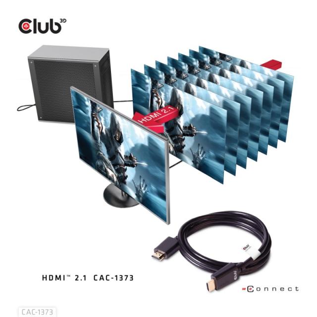 CLUB3D - cac-1373 cable HDMI 3 m Negro
