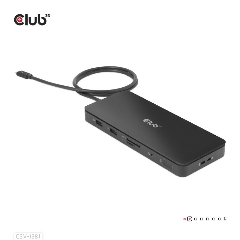 CLUB3D - Estación de acoplamiento 11 en 1 con certificación Thunderbolt™ 4