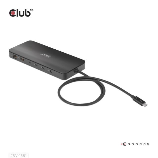 CLUB3D - Estación de acoplamiento 11 en 1 con certificación Thunderbolt™ 4