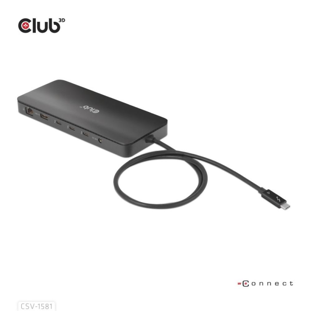 CLUB3D - Estación de acoplamiento 11 en 1 con certificación Thunderbolt™ 4