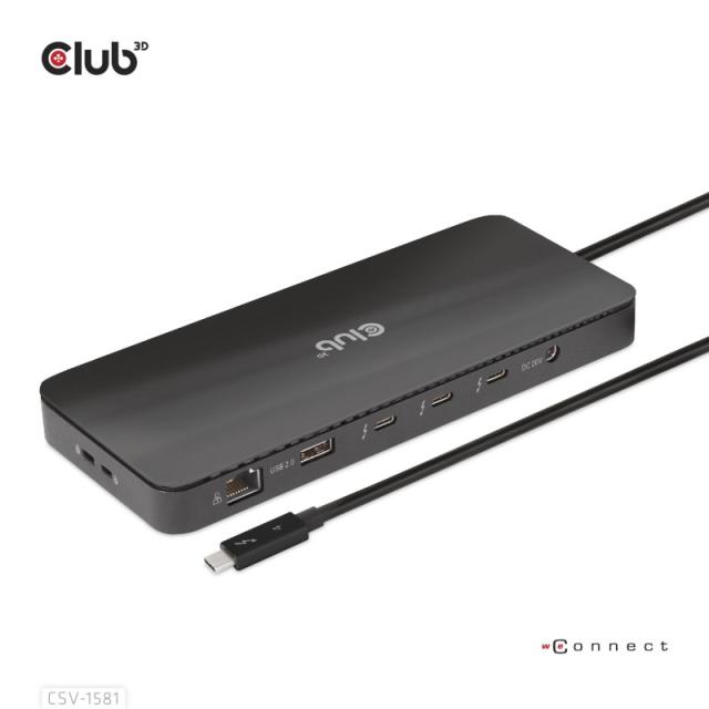CLUB3D - Estación de acoplamiento 11 en 1 con certificación Thunderbolt™ 4