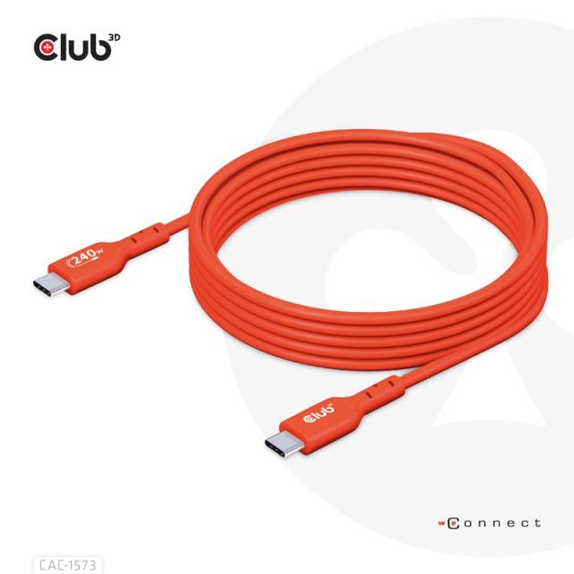 CLUB3D - CAC-1573 cable USB USB 2.0 2 m USB C Rojo