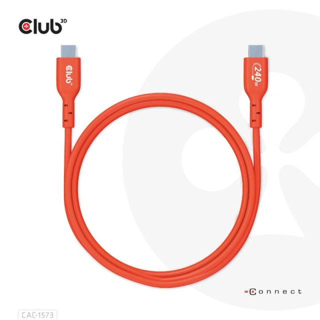 CLUB3D - CAC-1573 cable USB USB 2.0 2 m USB C Rojo
